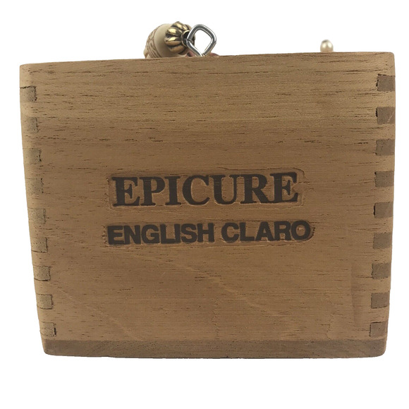 Vintage Wood Cigar Box Purse Handbag Beaded Handle Epicure Excalibur Honduras - Picture 6 of 14